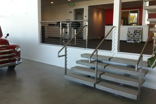 stainless steel cable railing handrail stairs